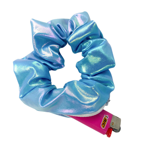 HOLOGRAPHIC ZIP SCRUNCHIE
