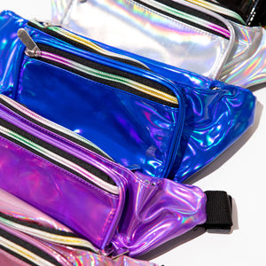 HOLOGRAPHIC BUM BAGS