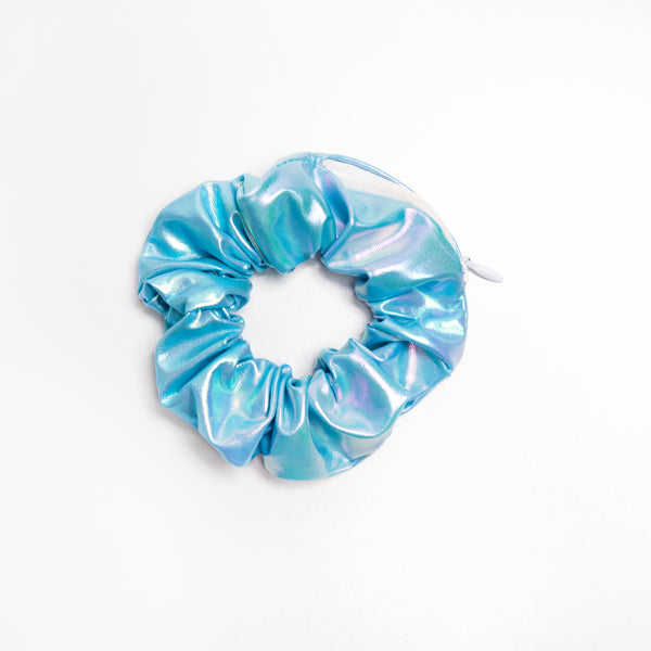 HOLOGRAPHIC ZIP SCRUNCHIE