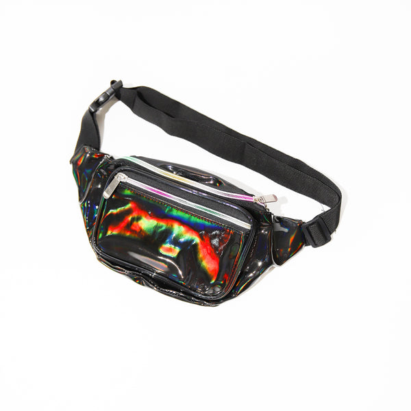 Black holographic bum bag online